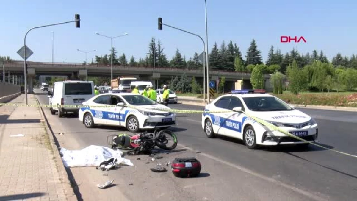 ESKİŞEHİR Kamyona çarpan motosiklet sürücüsü hayatını kaybetti
