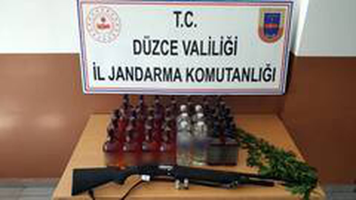 Jandarmadan kaçak içki operasyonu