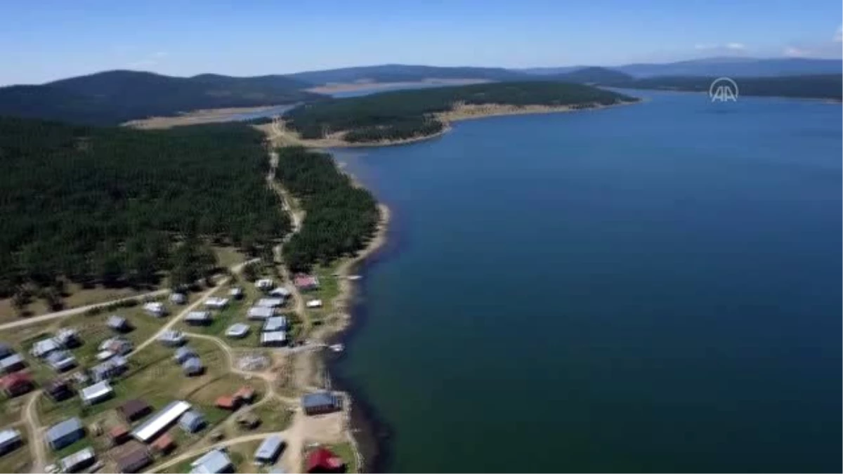 Batı Karadeniz\'in en büyük yapay göleti sulama projesi için boşaltılıyor