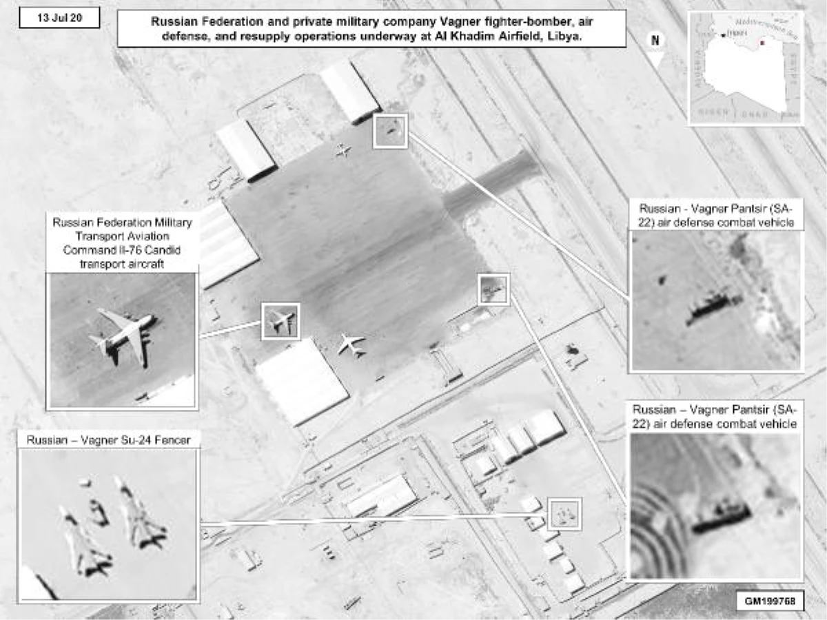 Rusya\'nın Libya\'daki askeri ekipmanlara ilişkin uydu görüntüleri paylaşıldı