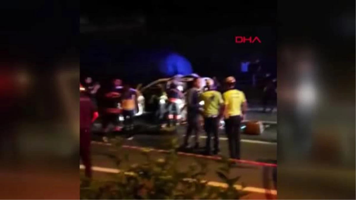 Trabzon Kamyona çarpan hafif ticari araçtaki 4 kişi öldü