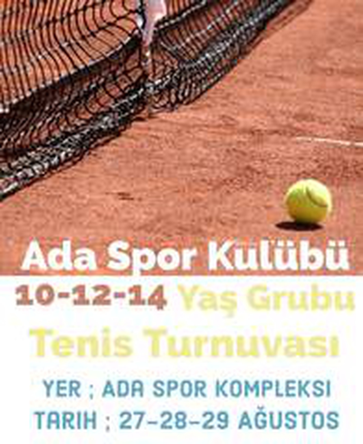 Çaycuma Ada Spor Kompleksinde tenis turnuvası heyecanı