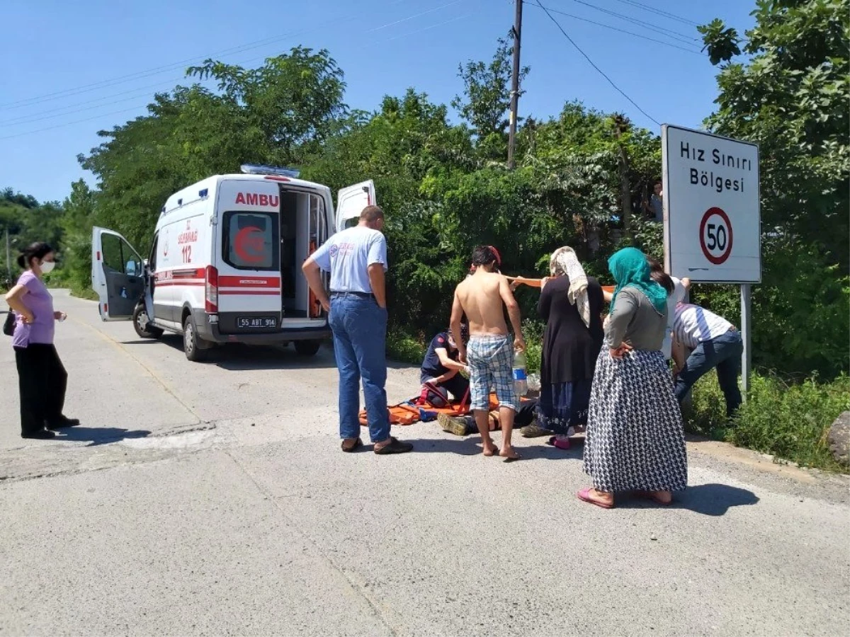 Samsun\'da motosiklet kazası: 2 yaralı