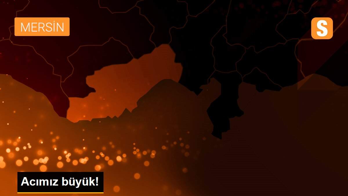Acımız büyük!