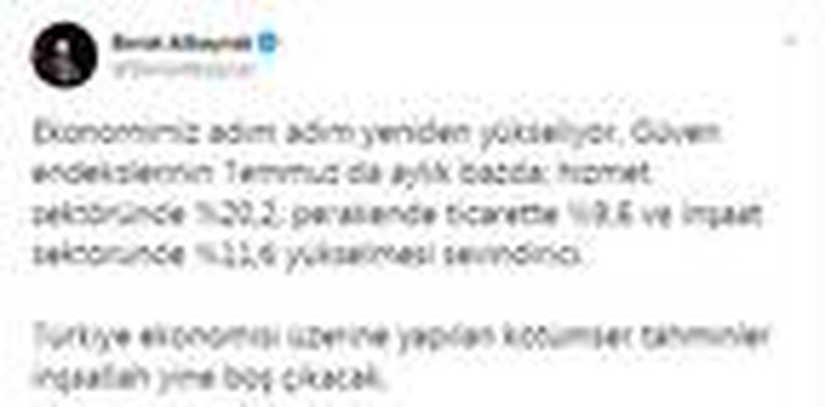 Bakan Albayrak: Ekonomimiz adım adım yeniden yükseliyor