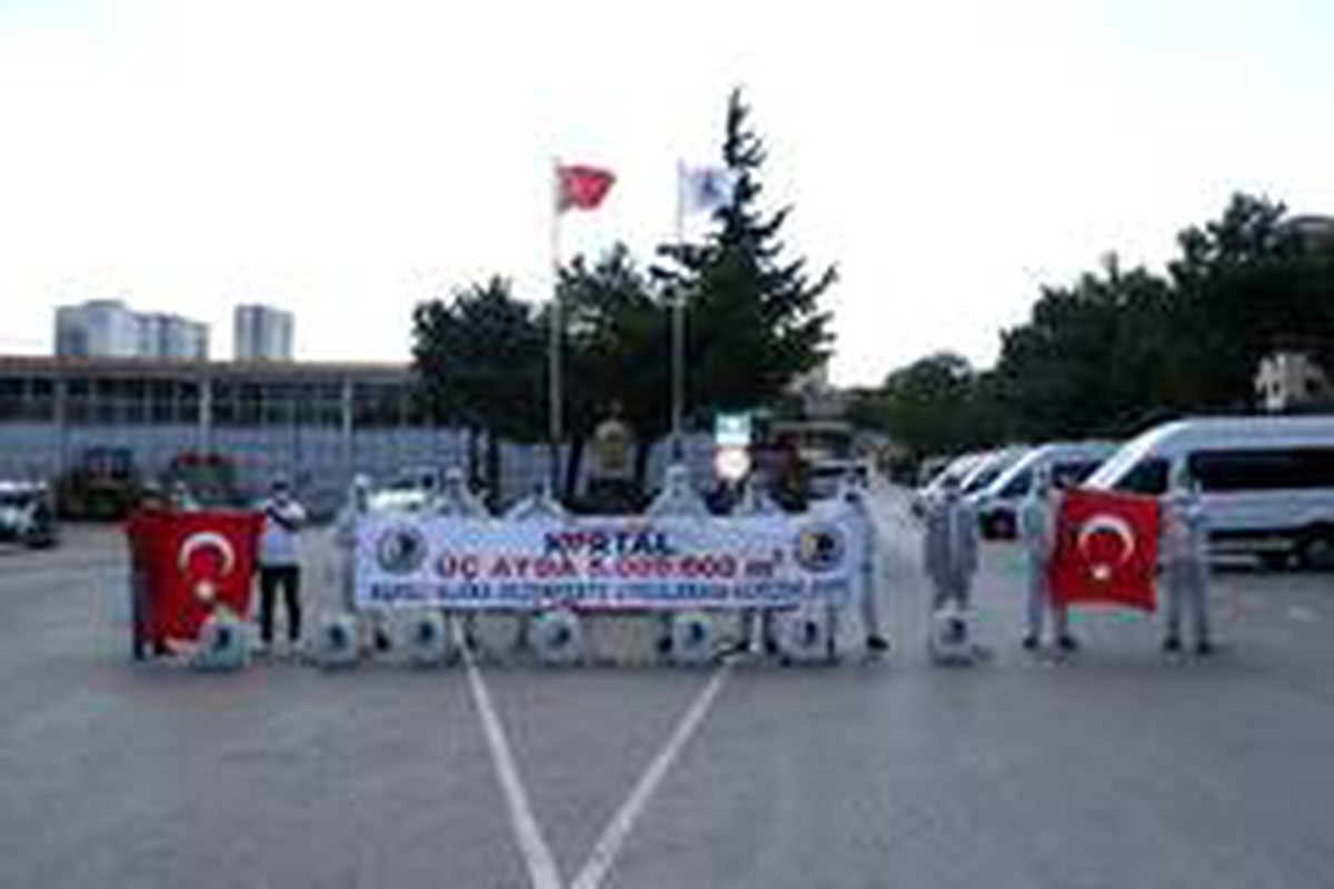 Kartal\'da halk sağlığı için 5 milyon metrekare alan dezenfekte edildi