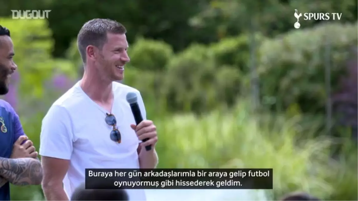 Tottenham Hotspurs Oyuncuları Jan Vertonghen\'e Veda Etti