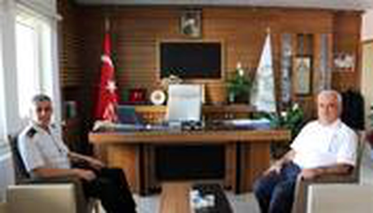 Tuğgeneral Yalçınkaya\'dan İl Müftü Erhun\'a ziyaret