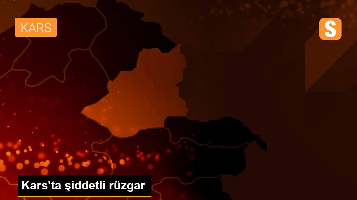 Kars\'ta şiddetli rüzgar