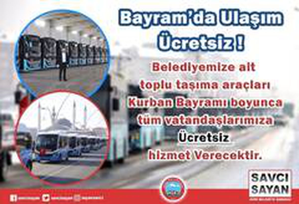 Ağrı\'da bayram boyunca ulaşım ücretsiz