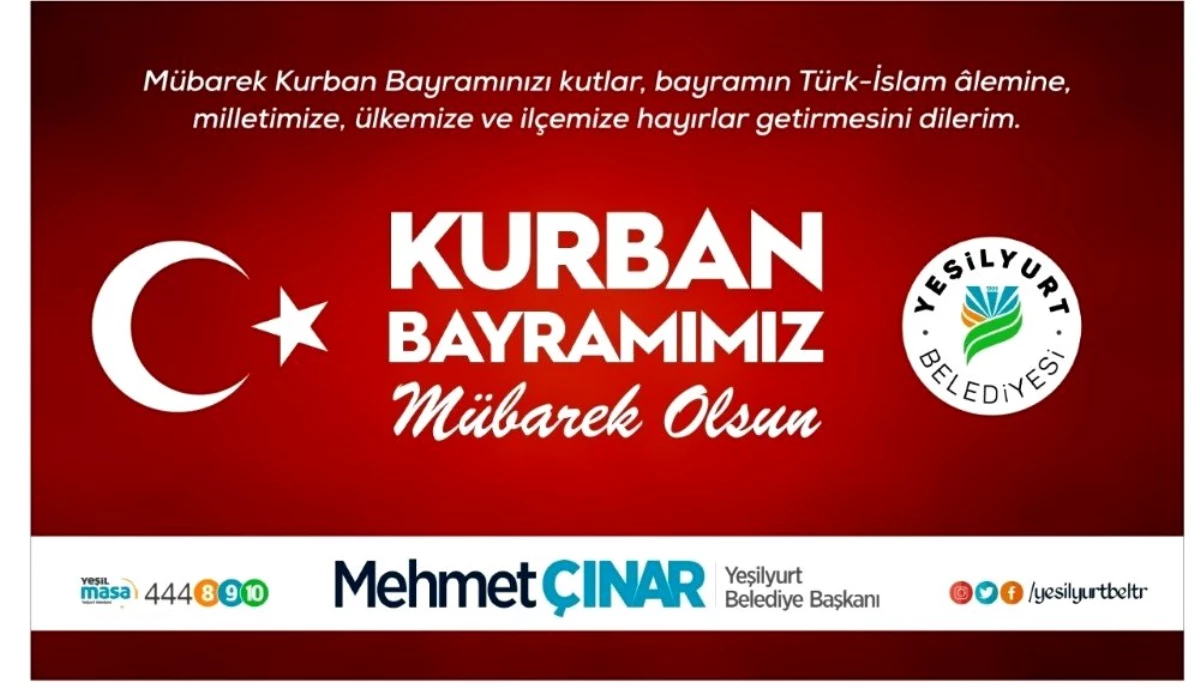 Başkan Çınar\'dan Kurban Bayramı mesajı