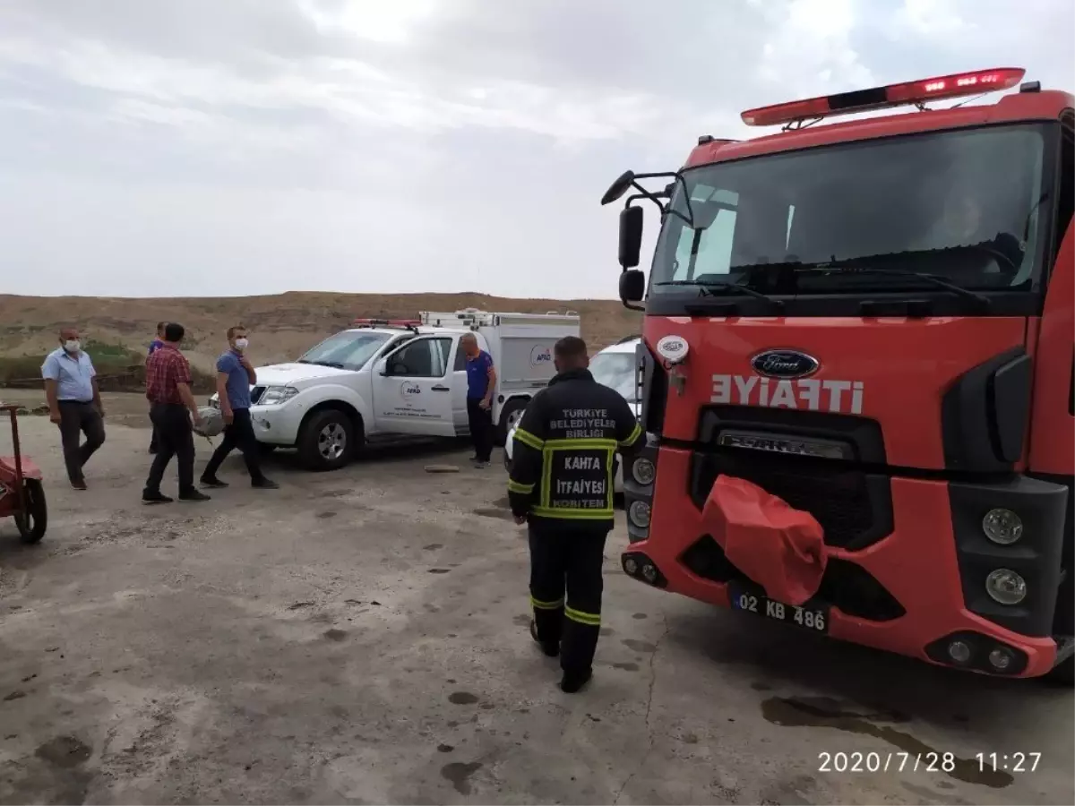 Çöp yangını için bölgeden yardım talebi