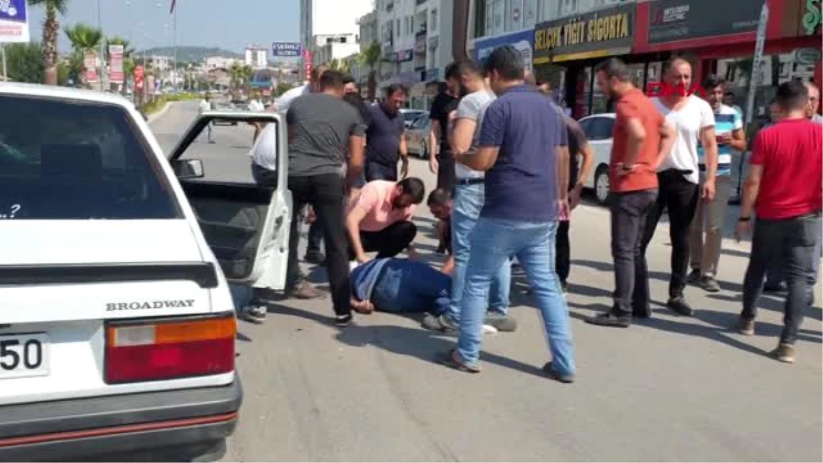 Osmaniye\'de 2 kişinin yaralandığı kaza güvenlik kamerasında