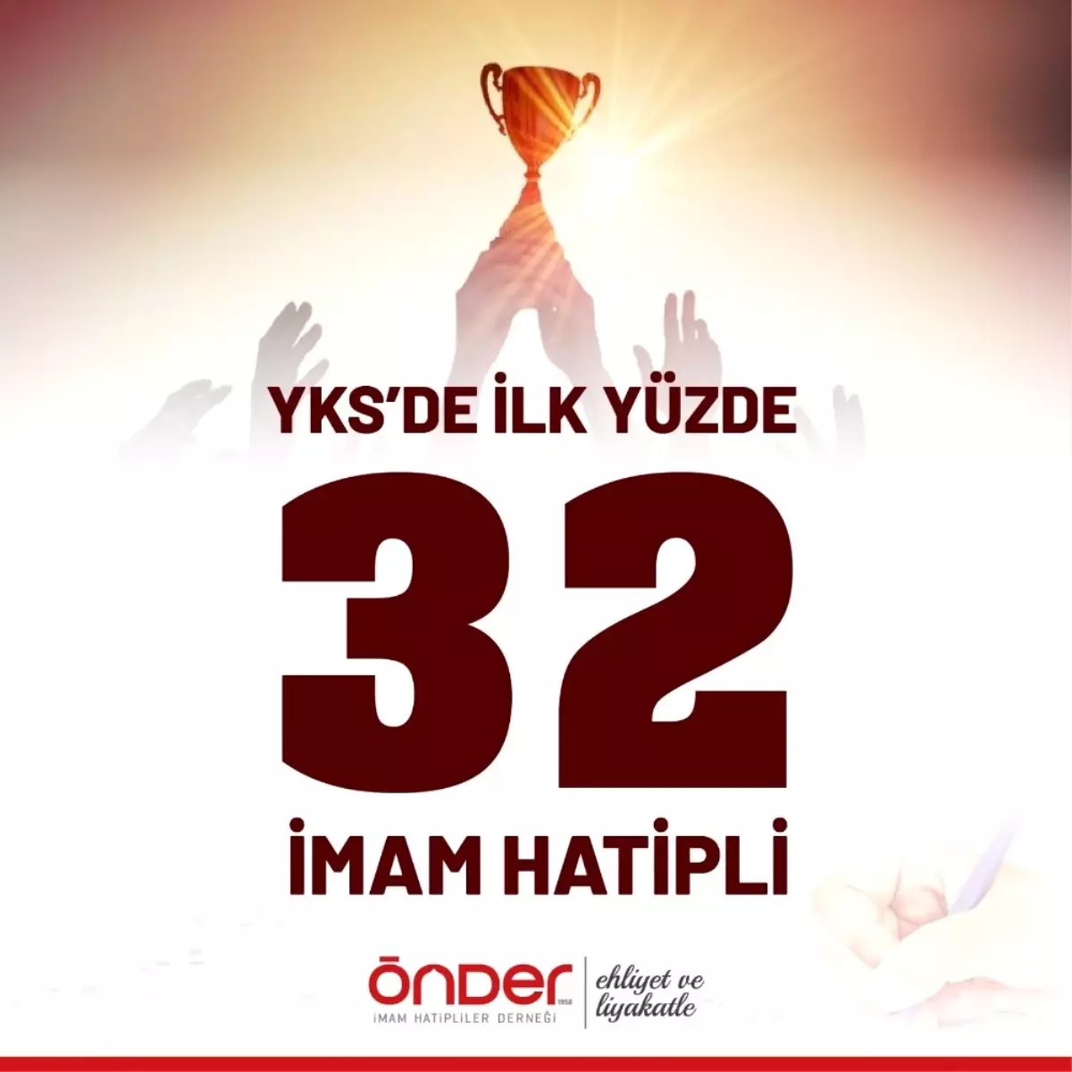 YKS\'de ilk yüze 32 imam hatipli öğrenci girdi