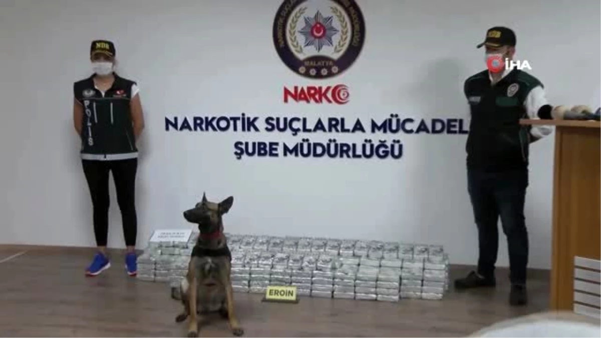 Zehir tacirlerine büyük darbe...Malatya tarihinde ilk kez 195 kilogram eroin ele geçirildi