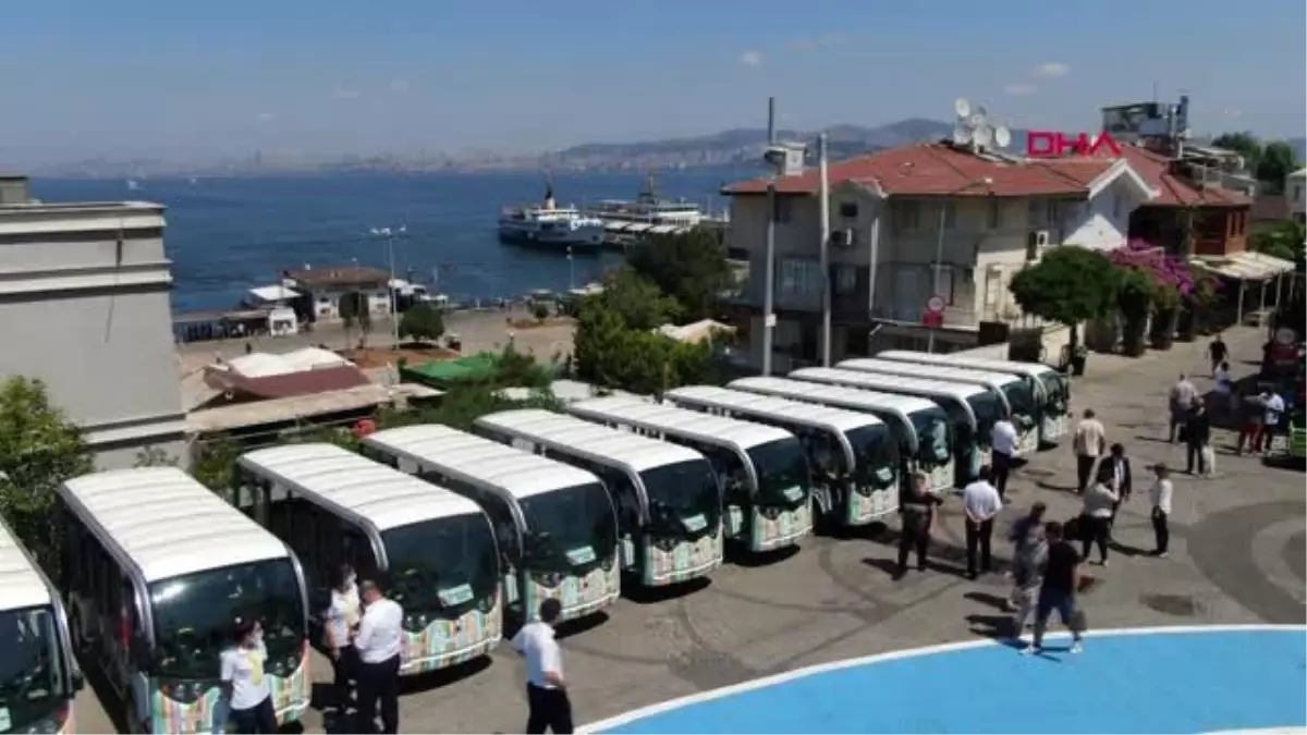 BÜYÜKADA\'DA ELEKTRİKLİ ARAÇLAR SEFERLERİNE BAŞLADI - 1