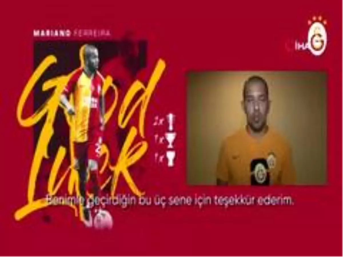 Galatasaray\'dan Mariano\'ya teşekkür