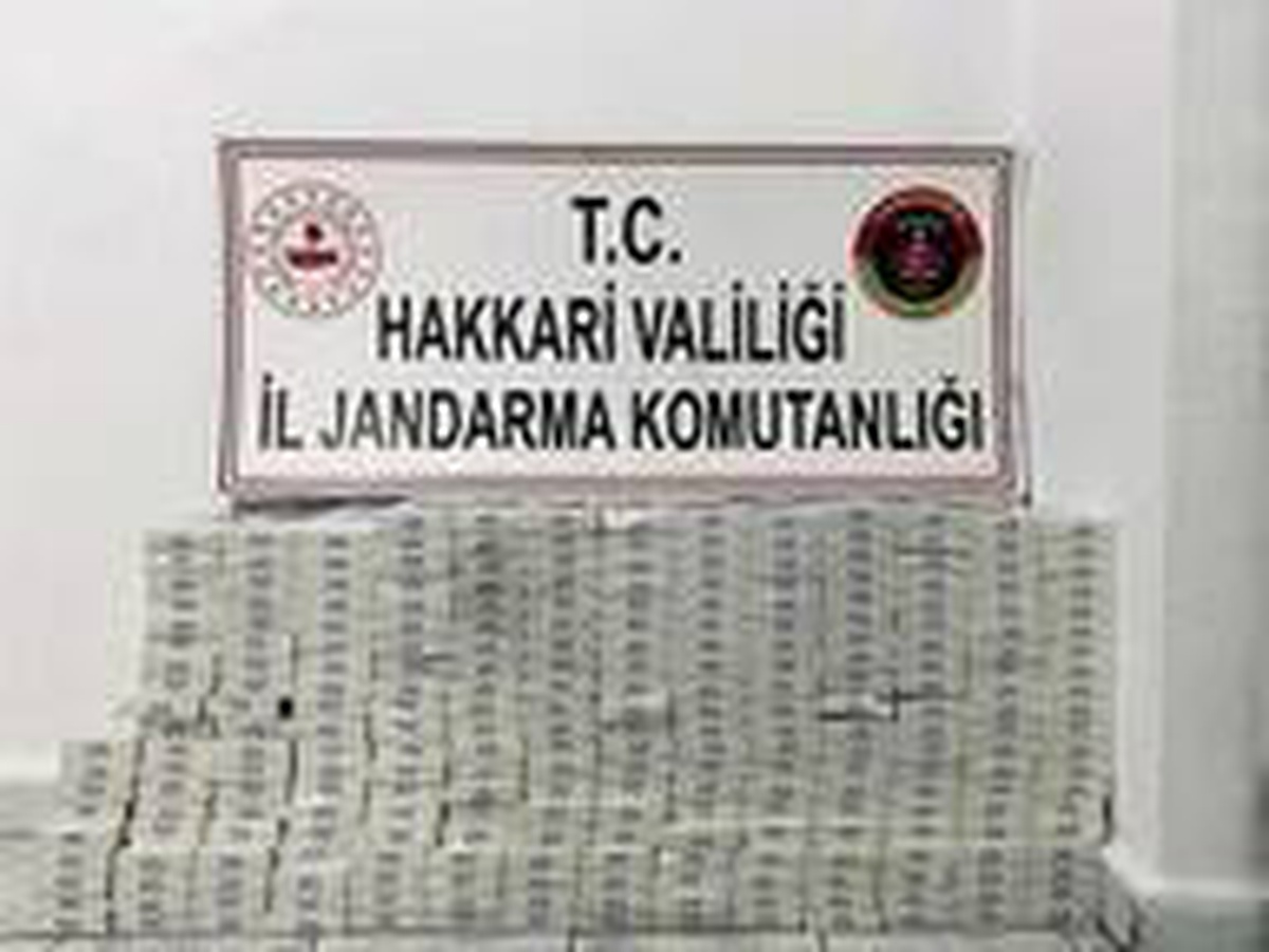 Şemdinli\'de 15 bin 530 paket gümrük kaçağı sigara ele gerildi