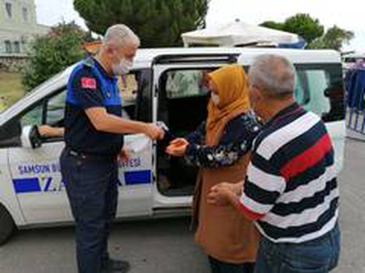 Zabıtadan mezarlıklarda korona virüs önlemi
