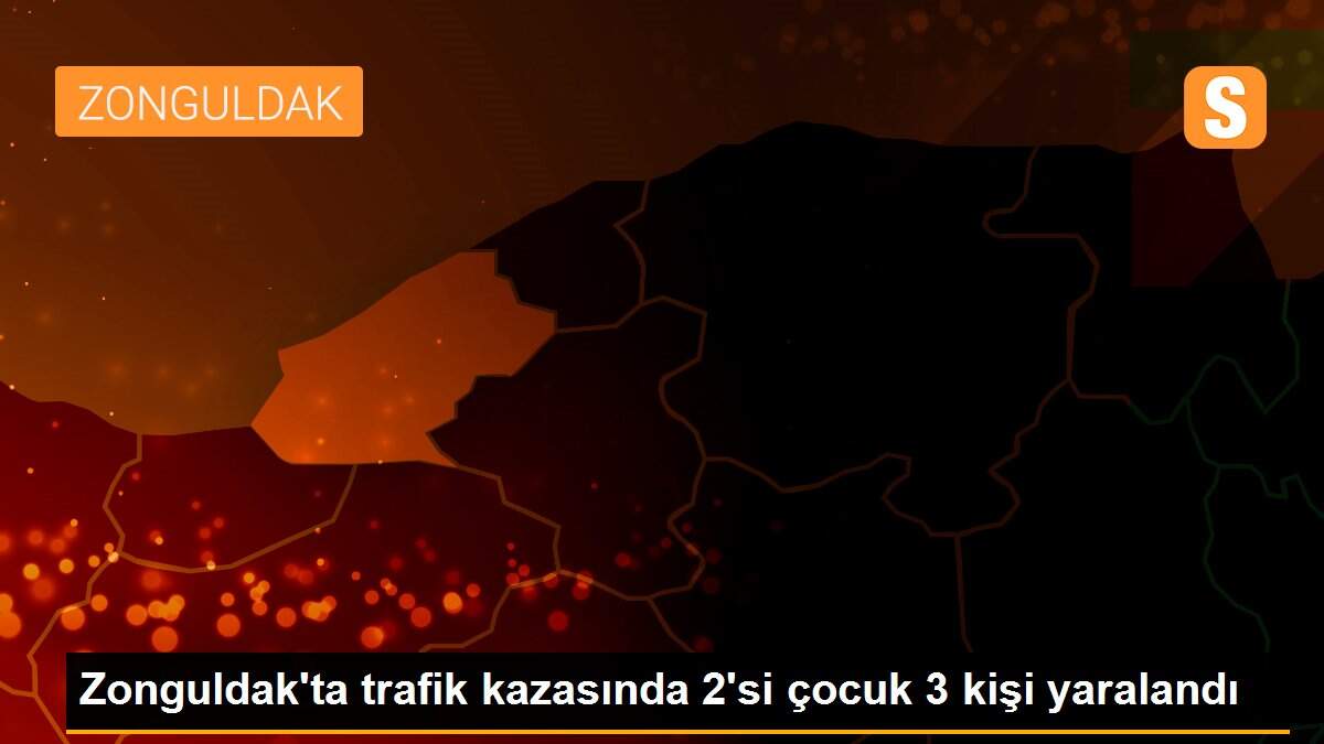 Zonguldak\'ta trafik kazasında 2\'si çocuk 3 kişi yaralandı