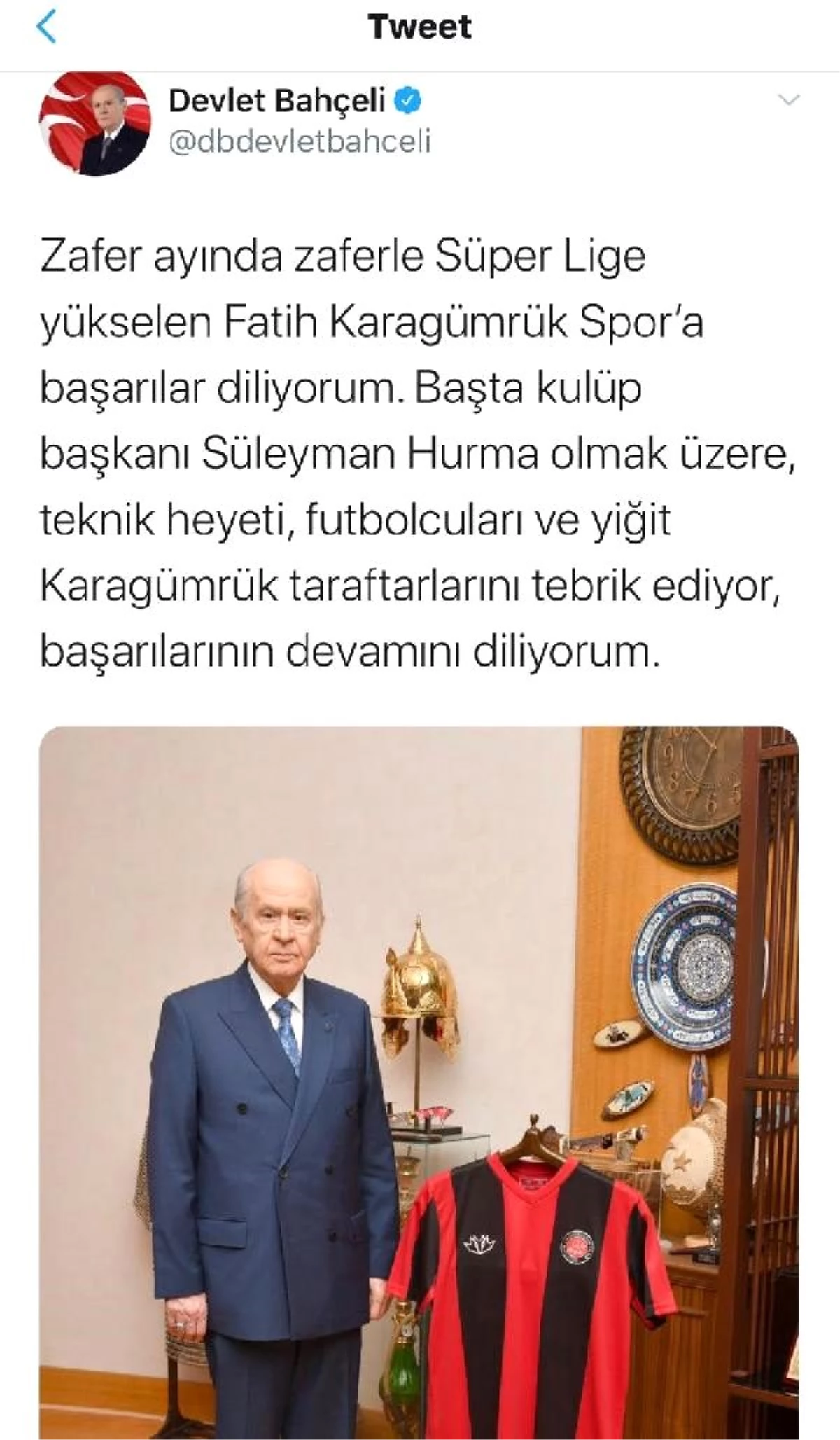 Bahçeli, yeniden Twitter\'da