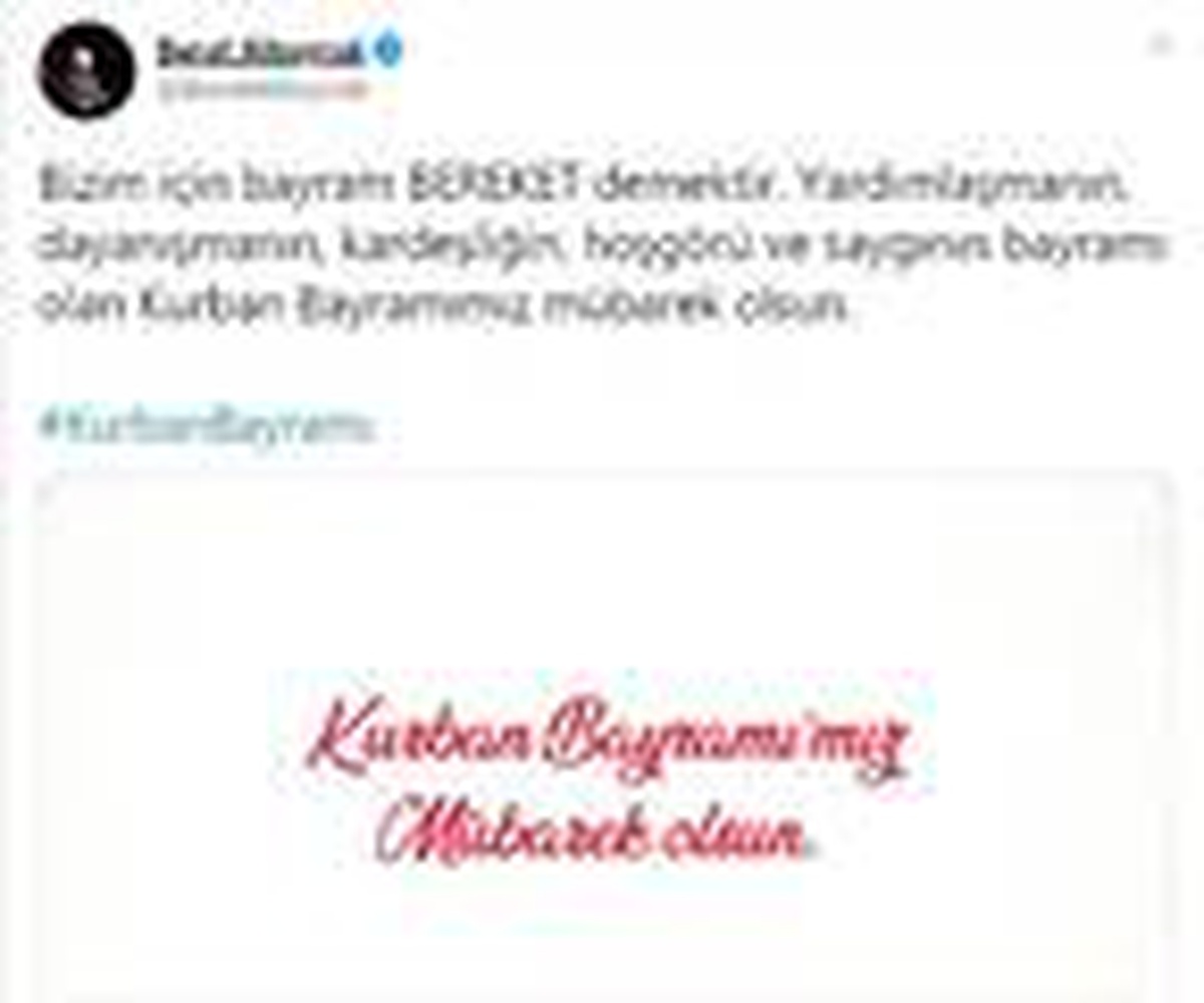 Bakan Albayrak, Kurban Bayramı\'nı kutladı