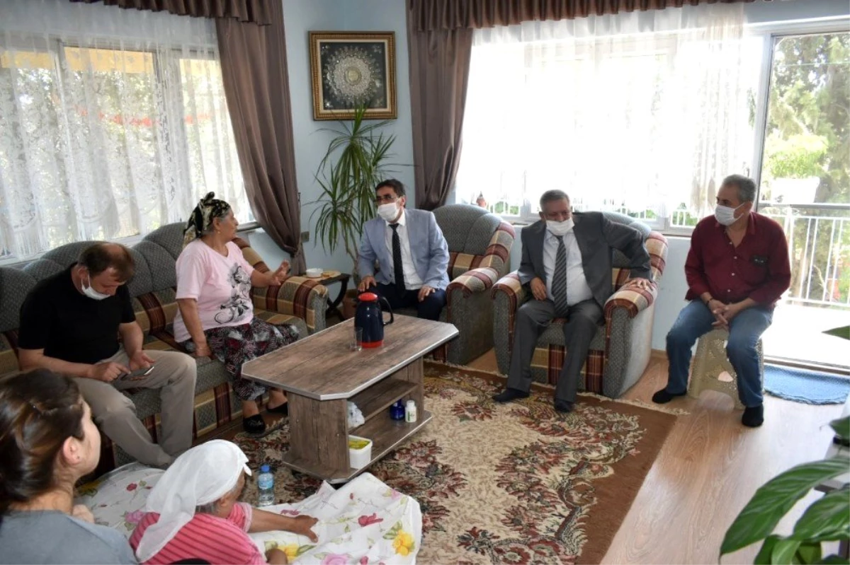 Başkan İnal ve Kaymakam Soley\'den şehit ailelerine ziyaret