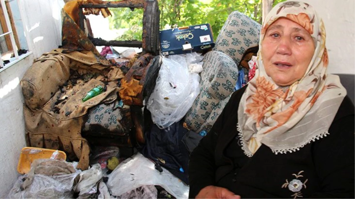 Evi yandığı için ahırda yaşayan 76 yaşındaki Bülbül Nine, yardım istiyor
