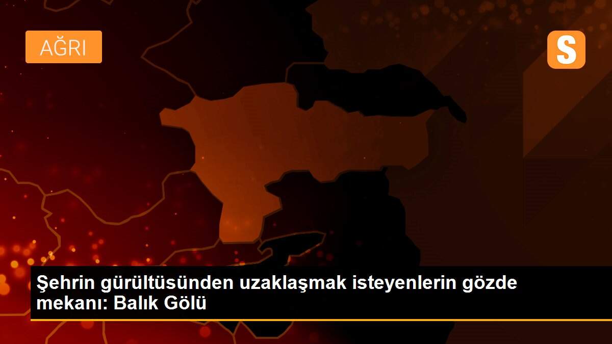 Şehrin gürültüsünden uzaklaşmak isteyenlerin gözde mekanı: Balık Gölü