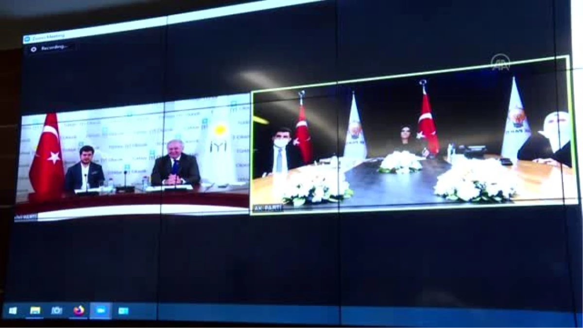 Siyasi partiler videokonferans aracılığıyla bayramlaştı - AK Parti-İYİ Parti