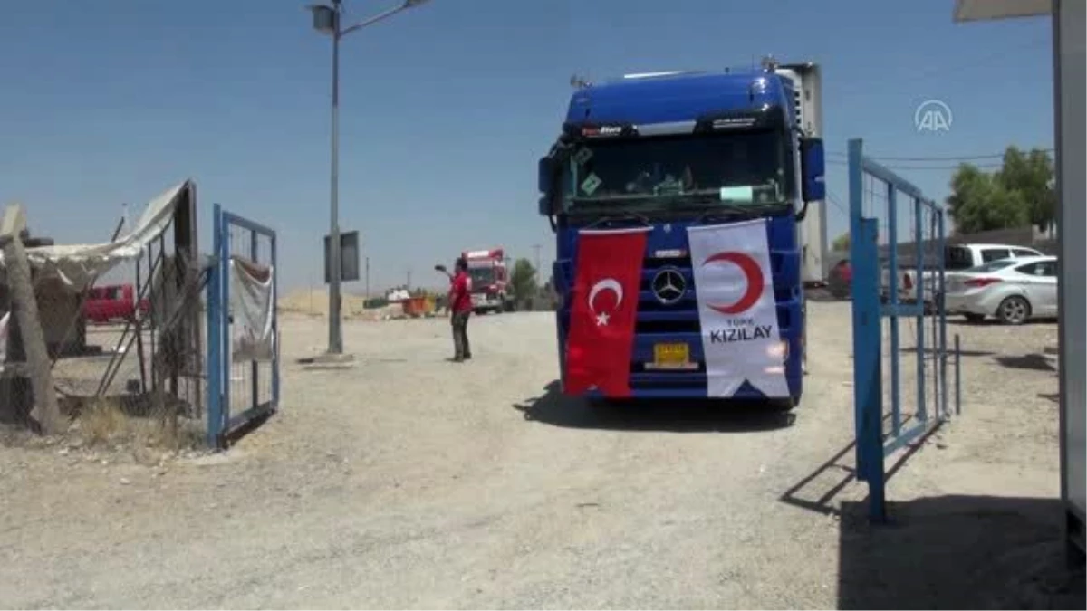 Türk Kızılay 550 göçmen aileye kurban eti dağıttı