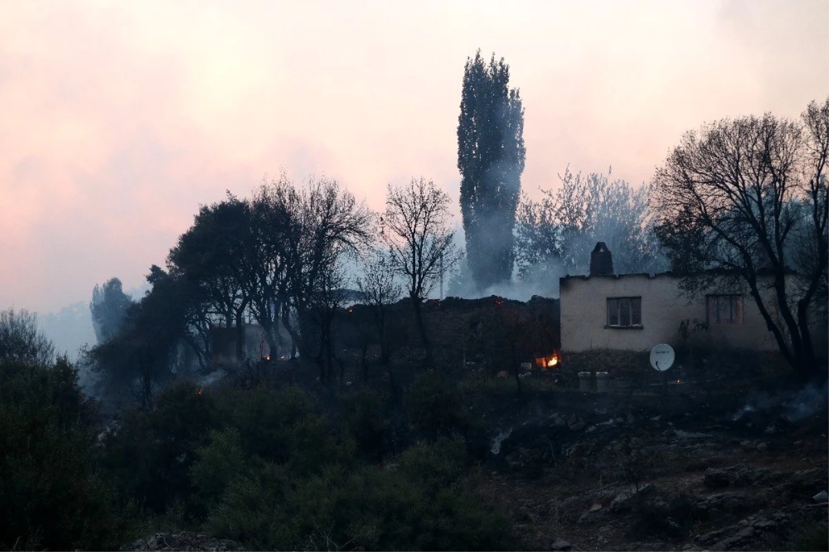 Ahmetli\'deki orman yangınının hasar tespit çalışmaları başladı