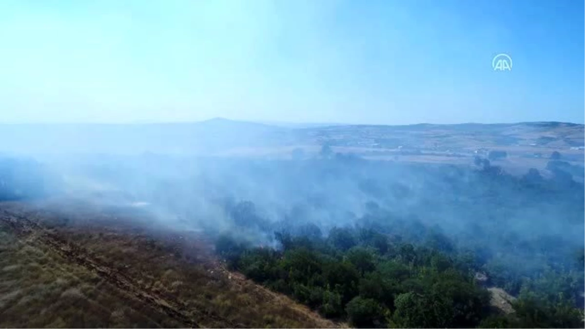 Makilik alanda çıkan yangın ormana sıçradı - Drone - BURSA