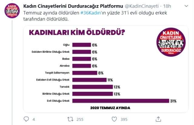 Temmuz ayında 36 kadın cinayeti işlendi, 11 şüpheli kadın ölümü var