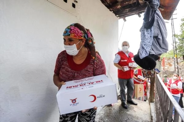 Türk Kızılay kurban eti dağıtımına başladı Son Dakika