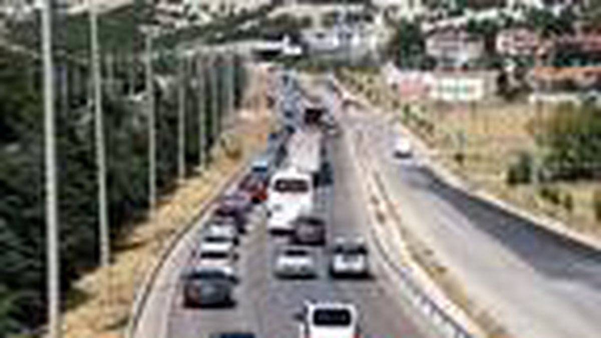 Ankara yolunda bayram trafiği