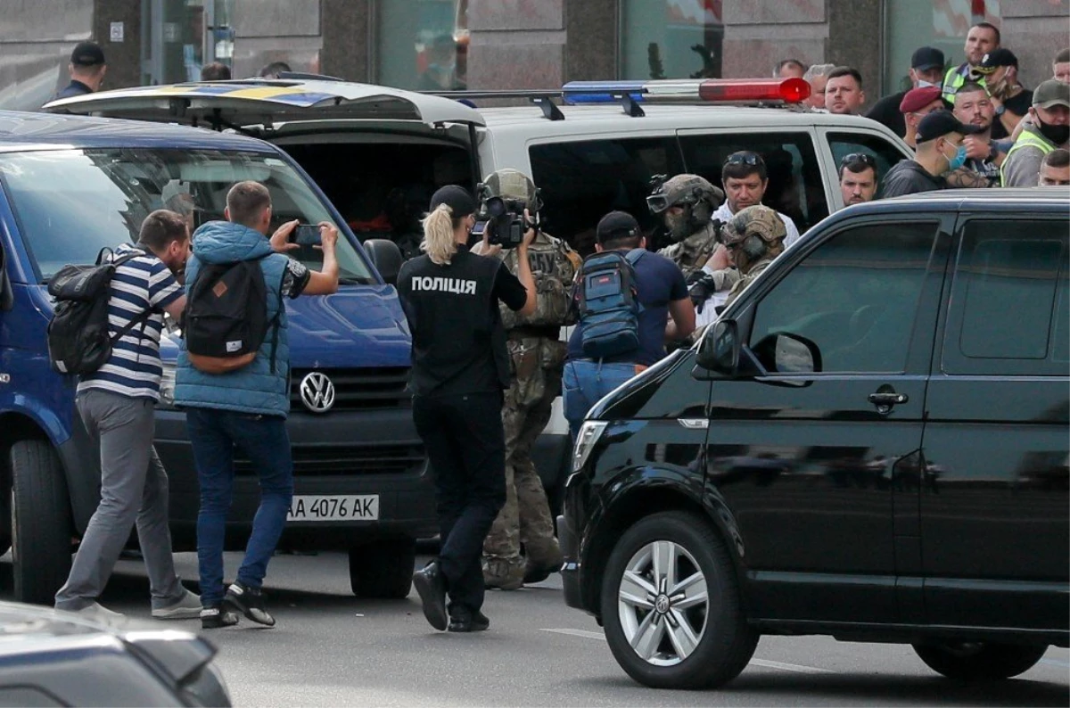 Son dakika haberi | Kiev\'de bankadaki rehine krizi gözaltıyla sona erdi
