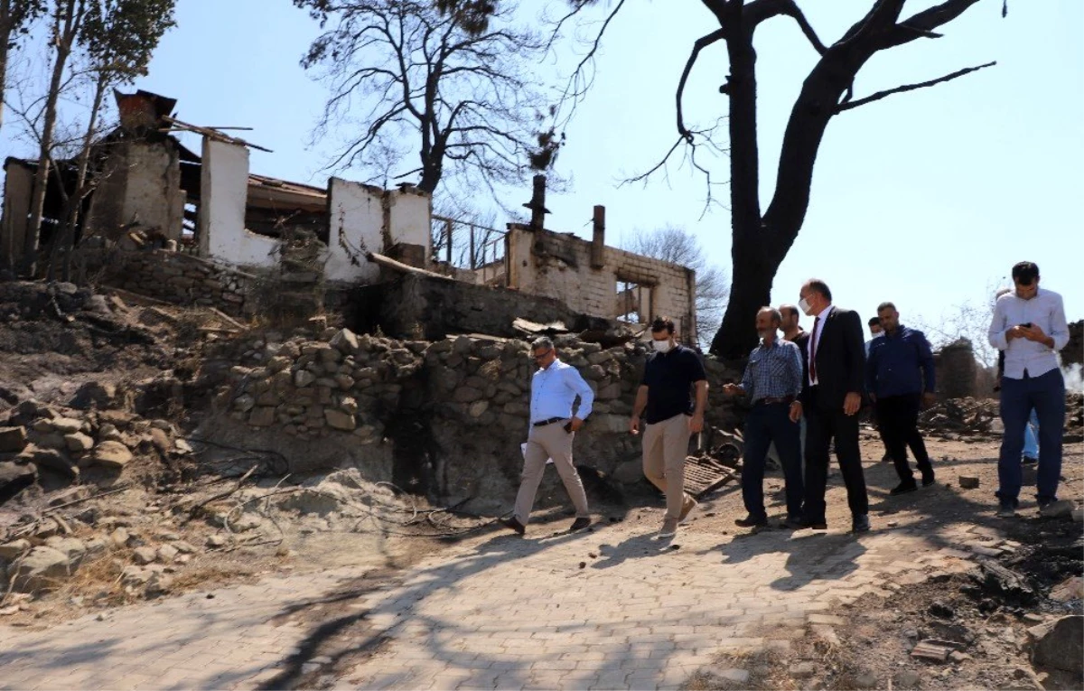 Başkan Akın\'dan orman yangınının yaşandığı mahallelere ziyaret