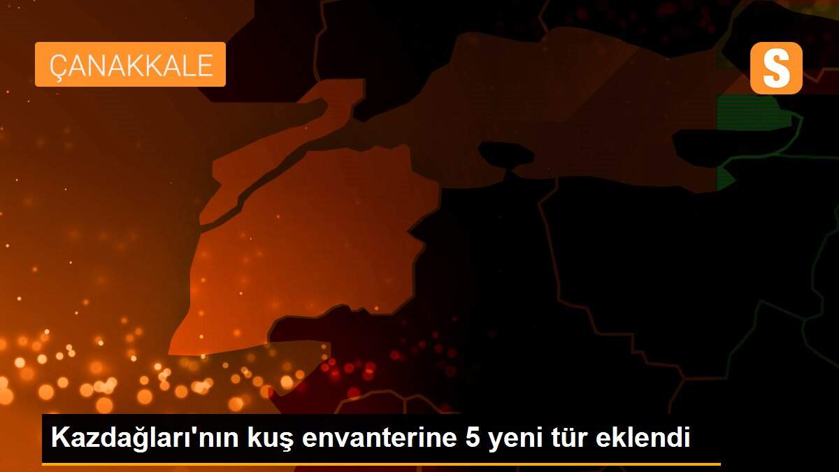 Kazdağları\'nın kuş envanterine 5 yeni tür eklendi