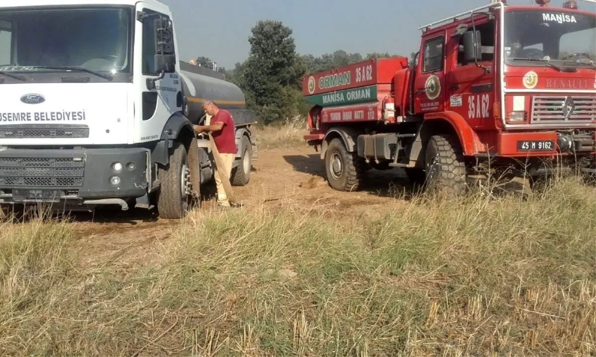 Son dakika haberi! Orman yangınını söndürme çalışmalarına Yunusemre Belediyesi de destek verdi