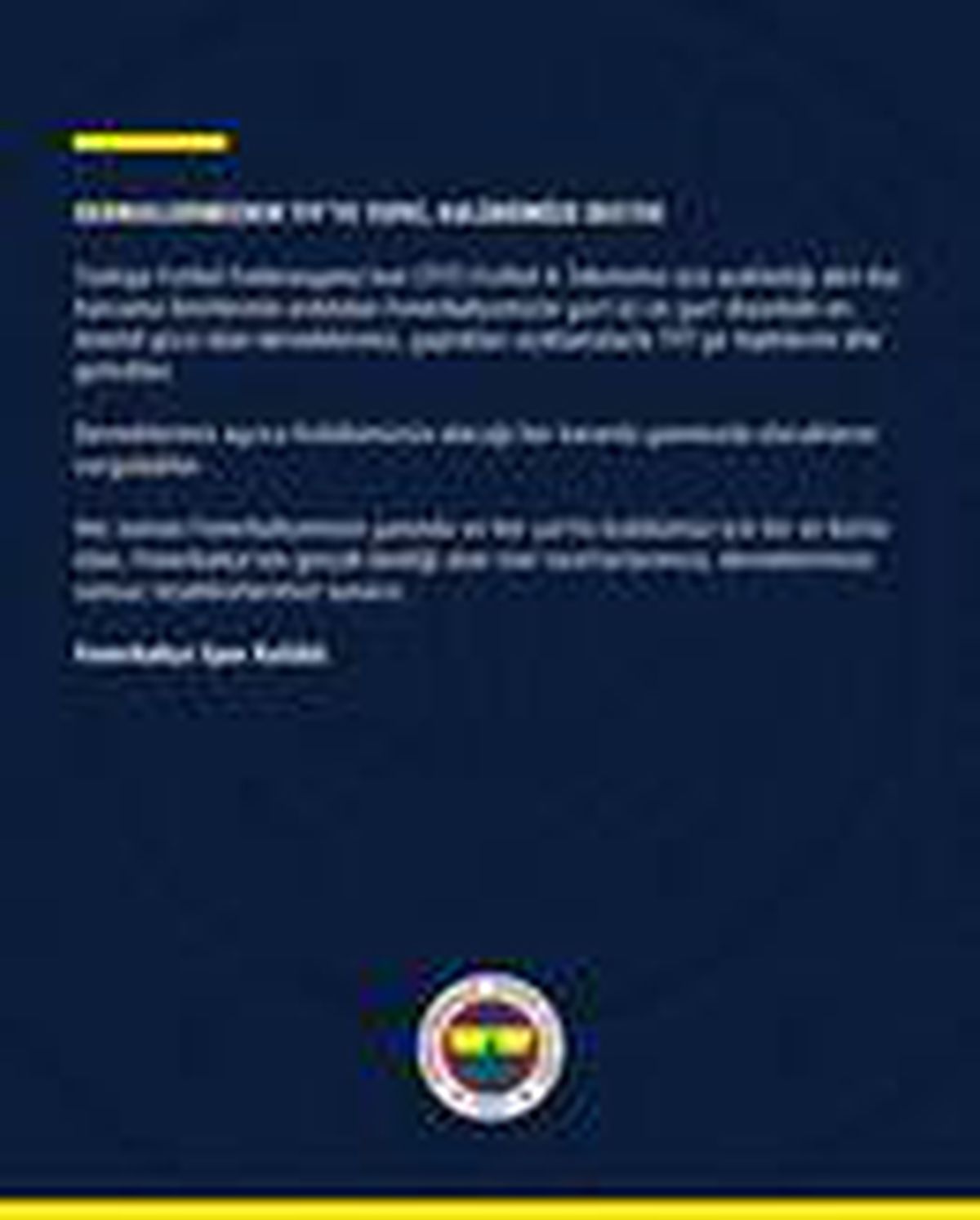 Fenerbahçe\'den derneklere teşekkür