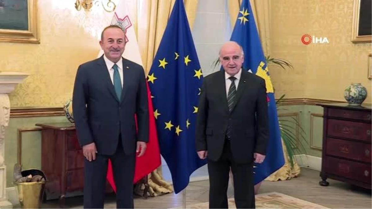 Bakan Çavuşoğlu, Malta Devlet Başkanı Vella ile görüştü