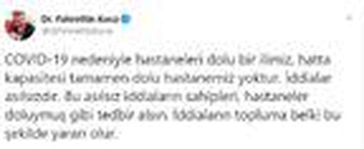 Bakan Koca: Covid-19 nedeniyle hastaneleri dolu ilimiz yok