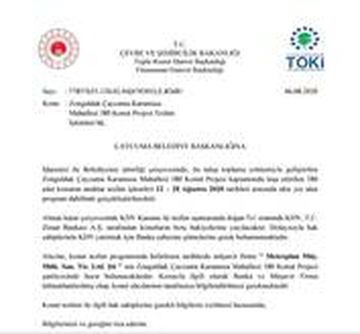 Çaycuma\'da yapılan TOKİ evleri teslim ediliyor