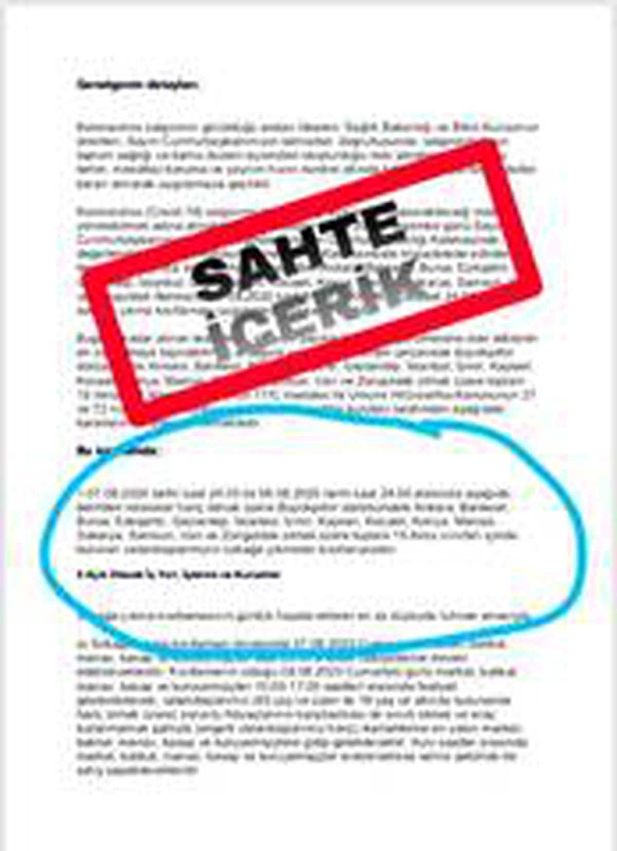 Valilikten \'sahte haber\' açıklaması