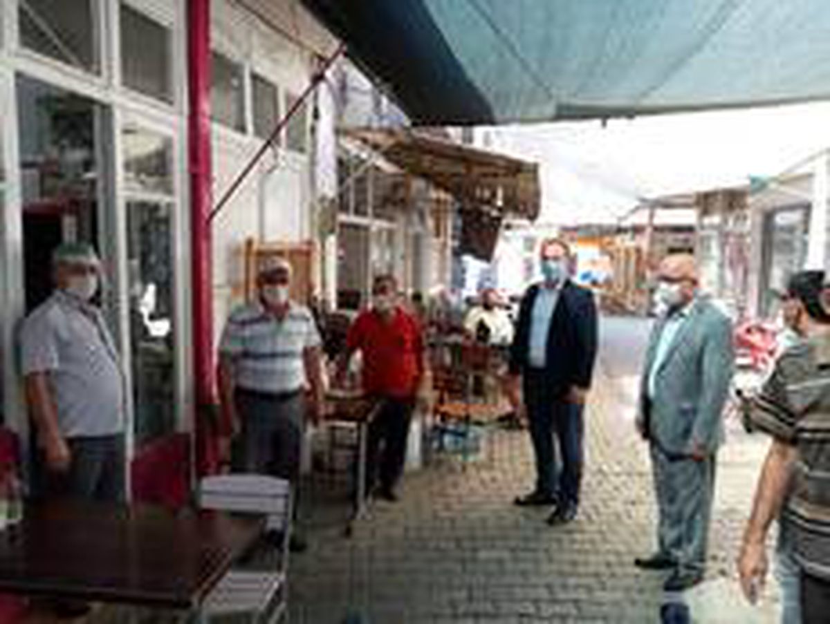 Yenipazar\'da korona virüs denetimi