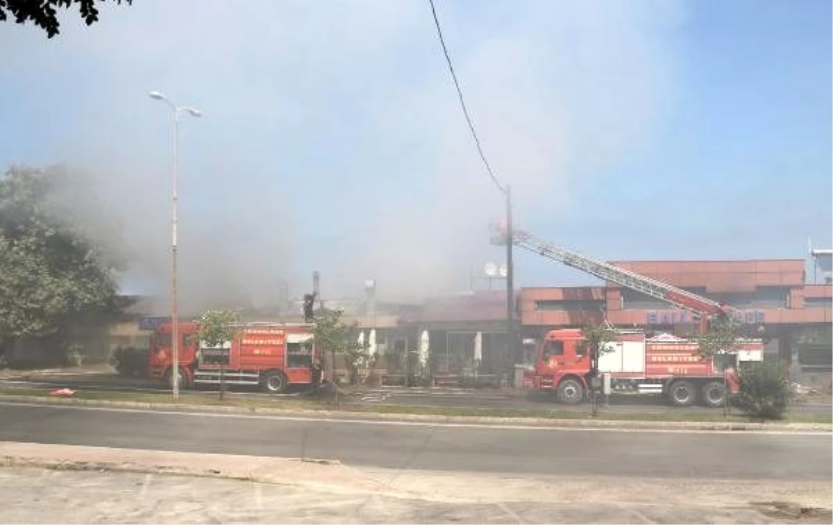 Zonguldak\'ta kafe, alev alev yandı