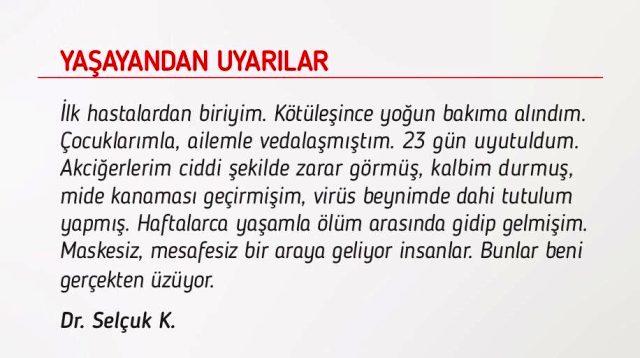 Bakan Koca, koronavirüse yakalanan doktorun uyarılarını paylaştı: İnsanlar mesafesiz bir araya geliyor, bu beni üzüyor