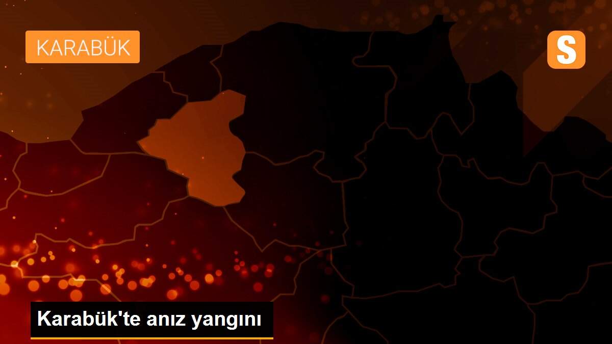 Karabük\'te anız yangını
