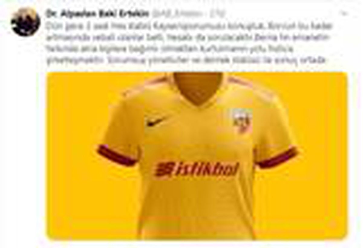 Alpaslan Baki Ertekin, "2 saat HES Kablo Kayserispor\'u Konuştuk"